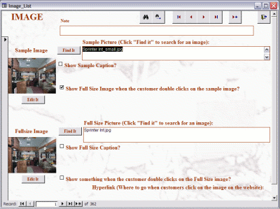 eBuilder Sample Screen
